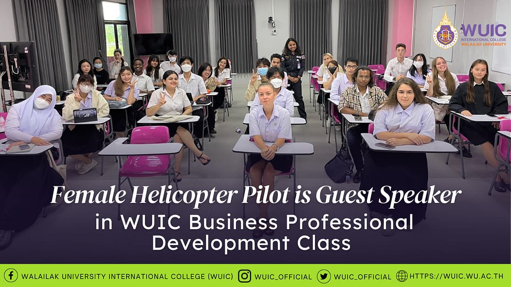 Female Helicopter Pilot is Guest Speaker in WUIC Business Professional Development Class