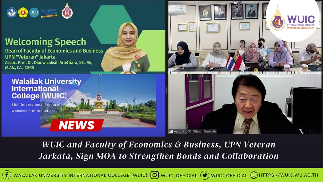 WUIC and Faculty of Economics & Business, UPN Veteran Jarkata, Sign MOA to Strengthen Bonds and Collaboration