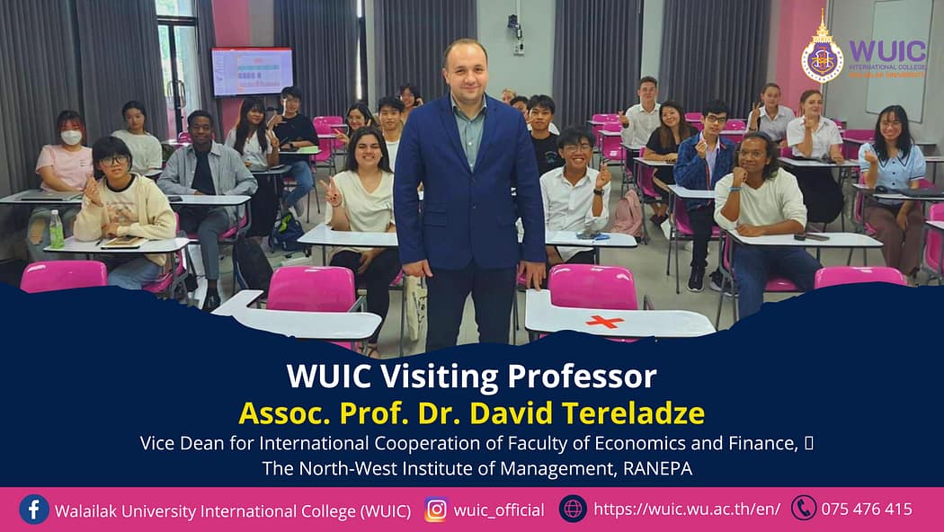 WUIC Visiting Professor Assoc. Prof. Dr. David Tereladze