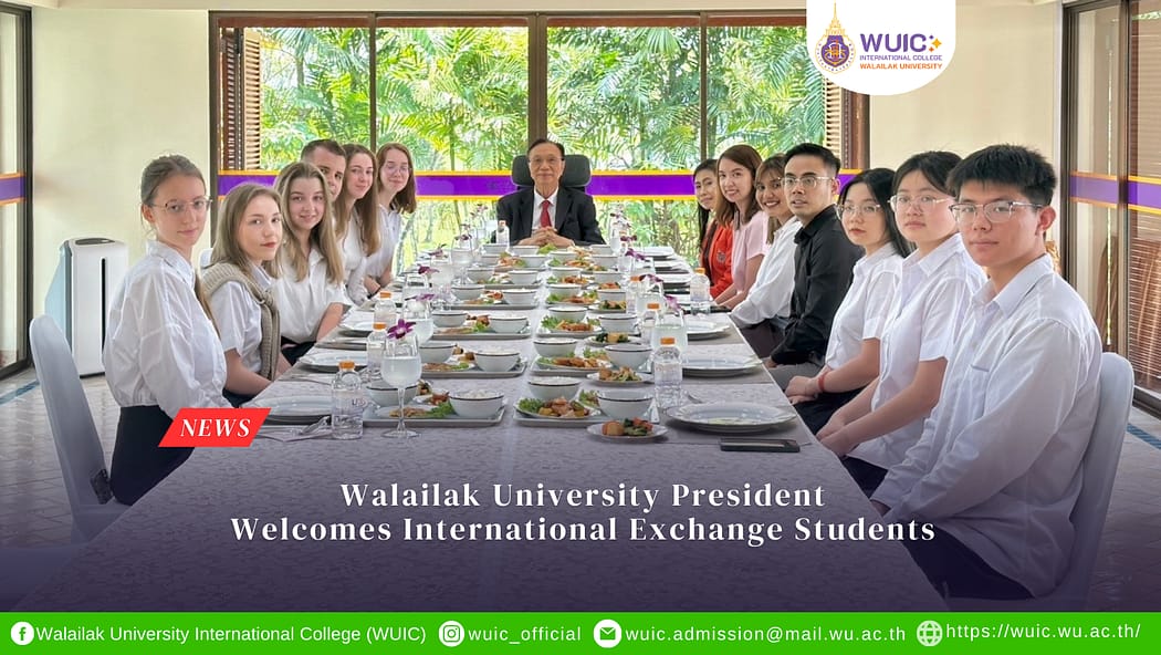 Walailak University President Welcomes International Exchange Students 2/2023