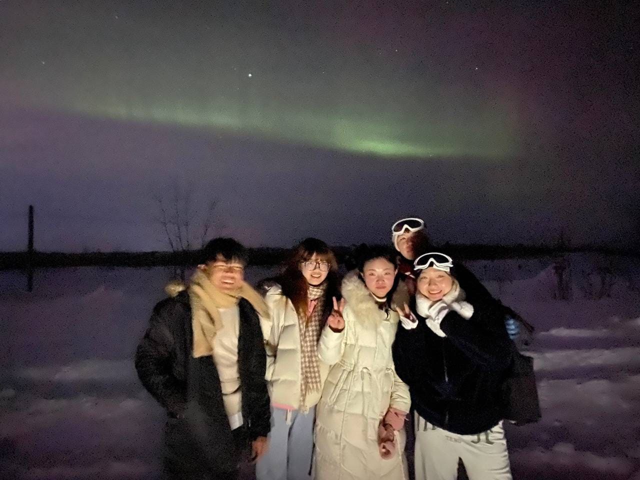 WUIC Exchange students in Russia see the Aurora for the first time