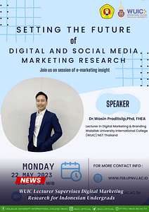 WUIC Lecturer Supervises Digital Marketing Research for Indonesian Undergrads