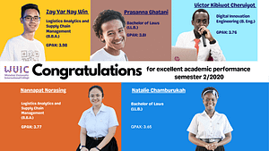 Congratulations for excellent academic performance 2/2020