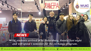 WUIC students arrived in St.Petersburg, Russia 🇷🇺 last night and will spend 1 semester for the exchange program.