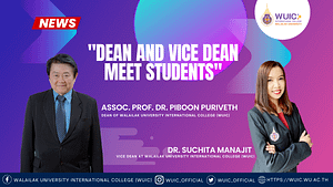 Dean and Vice Dean meet students
