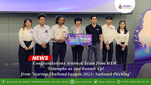 Congratulations Aroimak Team from WUIC Triumphs as 2nd Runner Up! from 'Startup Thailand League 2023: National Pitching'