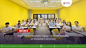 High School Students Engage in TCAS Activity at Walailak University