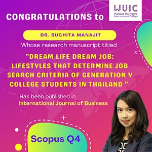 WUIC Congratulations to Dr. Suchita