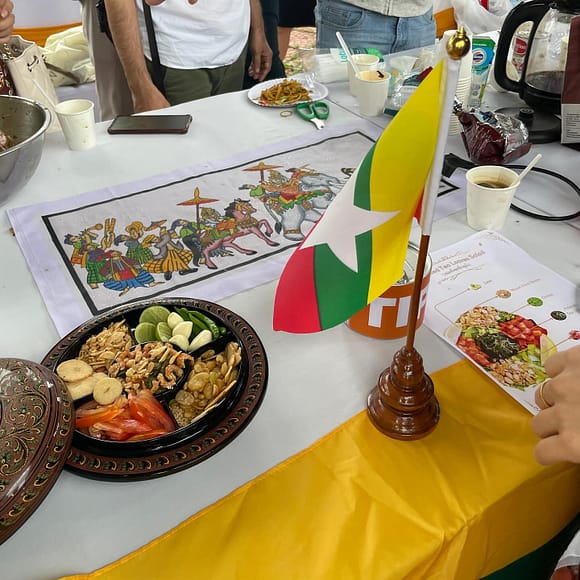 On Thursday 25 January 2024, WUIC Students joined International Food Festival at Bota market.